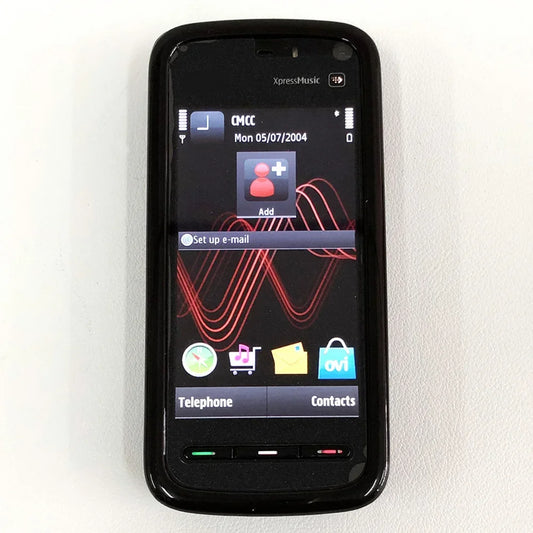Unlocked Original 5800 Xpress Music Mobile Cell Phone GSM 3G Wifi Bluetooth 3.1MP Camera Touchscreen Cellphone.Made on 2008 Year