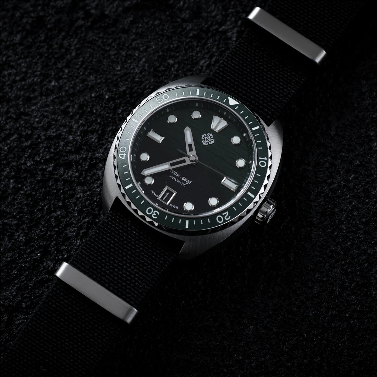 2025 New IXDAO IPOSE Automatic Mechanical Men Watch JD-X07S Dragon Scale Pattern Watch Stainless Steel BWG-9 Diving reloj hombre