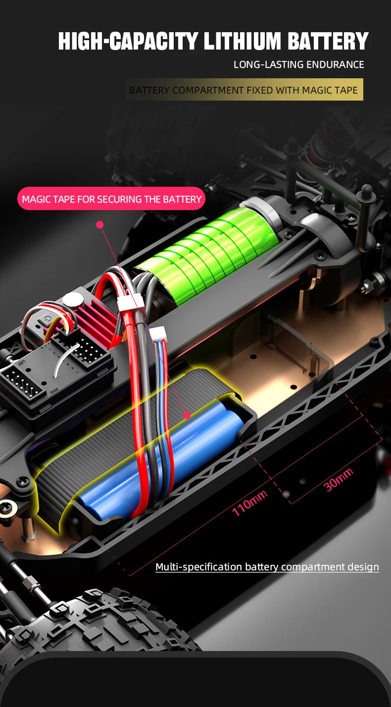 JJRC C8803 C8805 RC Car 4x4 Super Brushless 50/60/70KM/H 4WD High Speed RC Off-Road Car Children and Adults Toys