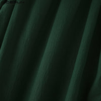 Fashion INCERUN Summer Spring Men Casual Pants Harem Pant Pleated Long Trousers Streetwear Oversize Men's Clothing S-5XL