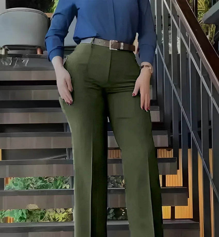 Sweet Patchwork High Waist Casual Pants Autumn Hot Sale Of The Season New Arrival Women's Fashion Fresh Style Loose Fit Trousers