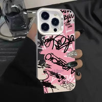 Personalized English Writing Lip Phone Case For IPhone 16 Cases For IPhone 15 14 13 12 11 Pro Max Cover Case Funda Bumber Coque