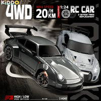 RC Drift Car 1/24 4WD Mini RC Racing Vehicle Model High Speed 2.4G Radio Half Scale with Light Remote Control Car Drive Gifts