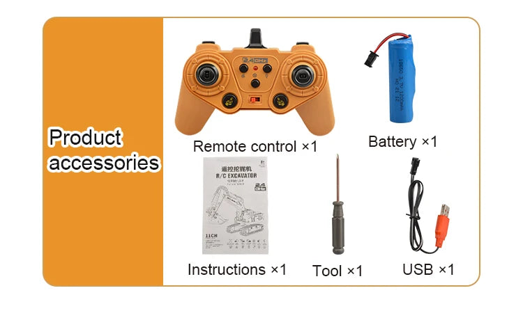 RC Car Children Toys Remote Control Car Toys For Boys Radio Control Excavator Dump Truck Bulldozer Electric car Kids Toys Gift