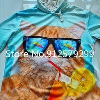 Men's Novelty Food Hoodie 3D Print Pullover Unisex Casual Sweatshirt