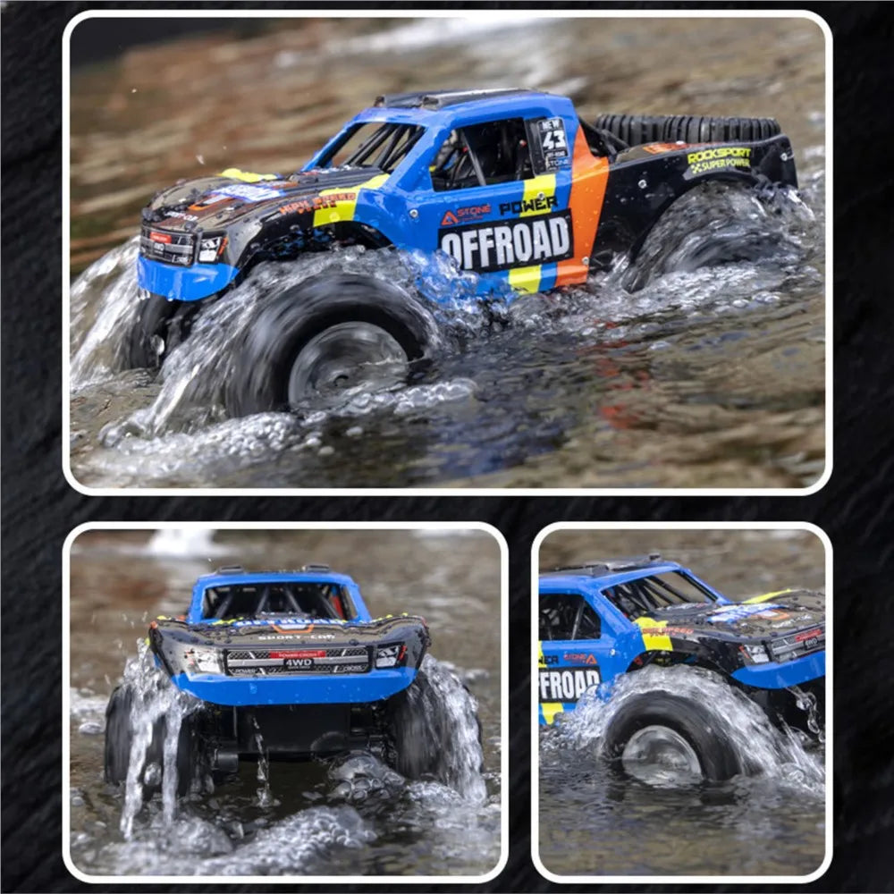 RC Off Road Car 1/14 Stunt Vehicle 4WD Remote Control Amphibious Waterproof Pickup Truck Climbing Car RTR Model Toys for Boys