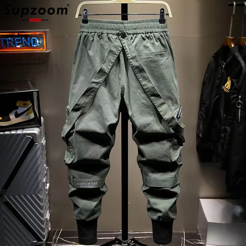 Supzoom New Arrival Hot Top Fashion Loose Cotton Pockets Selling Brand Overalls Multi Bag High Street Casual Winter Cargo Pants