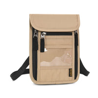 Travel Passport Bag Neck Document Bag Nylon Wallet Family Rfid Blocking Multi-Pockets Anti-Theft Credit Card Passport Holder New