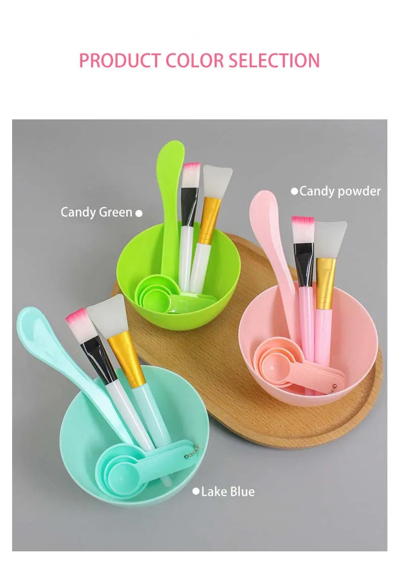 Face Mask Mixing Bowl Set DIY Facemask Mixing Tool with Silicone Mask Bowl Makeup Brushes Spatula Beauty Skin Care Beauty Health