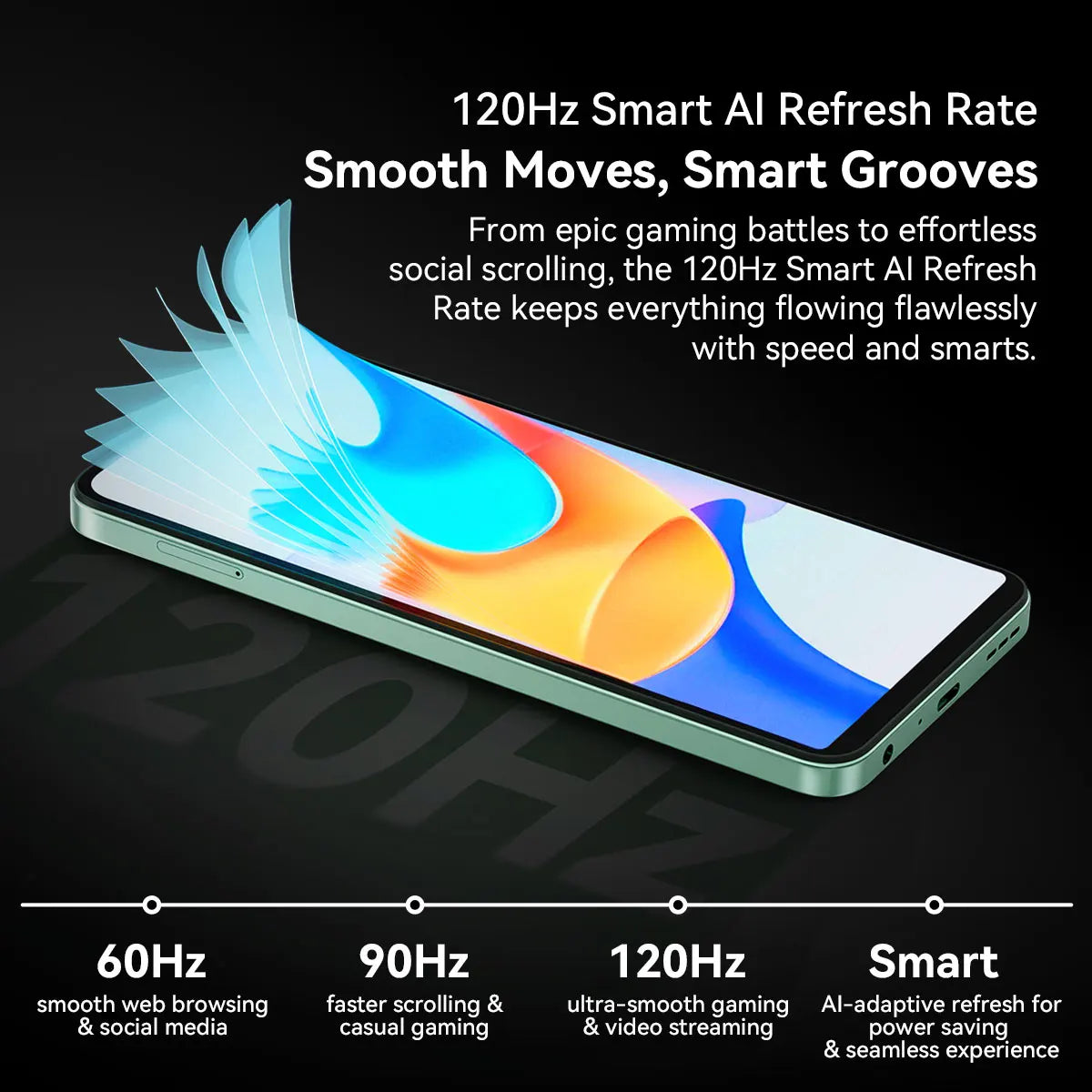 Blackview SHARK 6 AI Smartphone Android 15 Unisoc T8100 5G Mobile Phone 6.88'' Display 120Hz,  8+16GB RAM,128GB+2TB ROM, 5000mAh