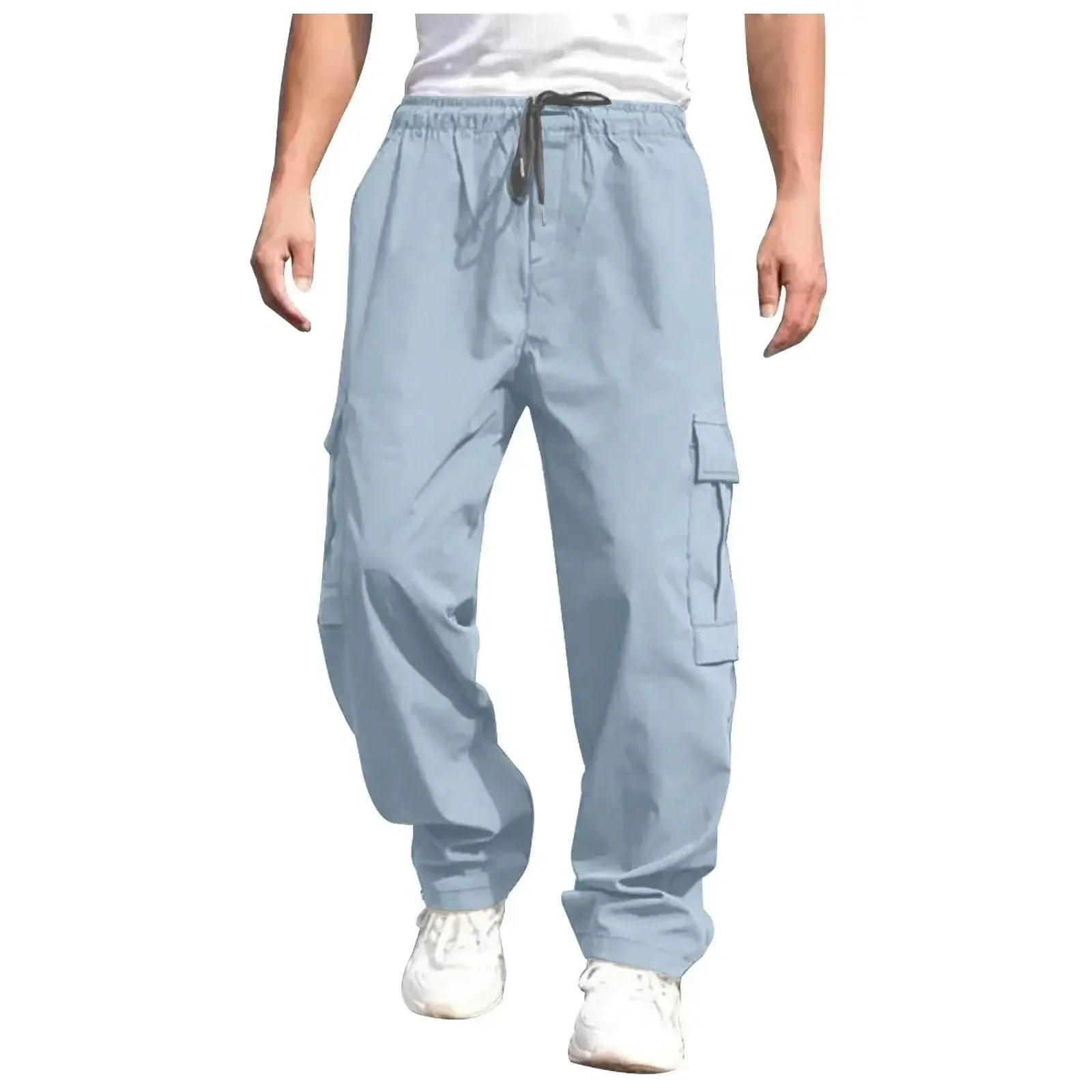 New Summer Men's Loose Fit Straight Leg Casual Pants - European & American Style Youth Fashion" cargo pants  mens pants