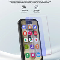 Official SERVO S24 Ultra Mini Android Smartphone 3.75" Screen 3G WCDMA 2MP Camera 1GB+16GB Play Store 2 SIM Small Cellular Phone