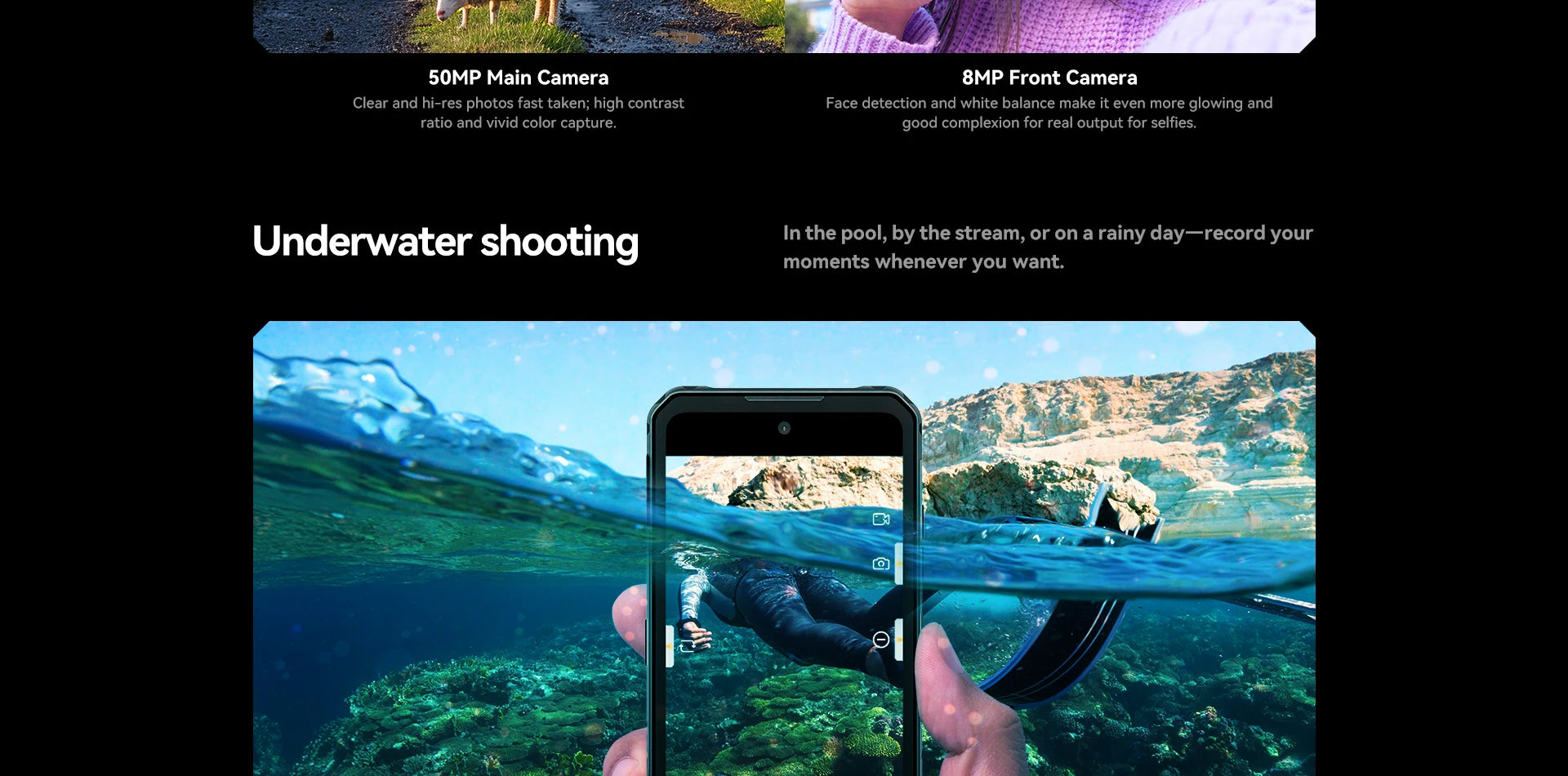 IIIF150 B3C Rugged Smartphone Dual Display 16GB 256GB 50MP Camera 10800mAh Android 14 Ultra-Thin Rugged Phone Global Version