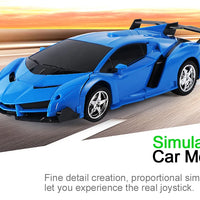 Electric RC Car 2 In 1 Transformation Robots Sports Vehicle Model Robots Boys Toys Remote Cool RC Deformation Cars Kid Toy Gifts