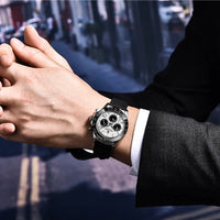 40mm New V2 PAGANI DESIGN Men's Quartz Watches Sapphire Retro Chronograph Stainless Steel Waterproof Watch Men Relogio Masculino