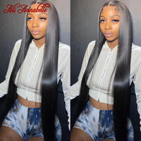 Malaysian Straight Lace Front Wigs Preplucked 13x4 13x6 Transparent Lace Frontal Wig Ali Annabelle Lace Front Human Hair Wigs