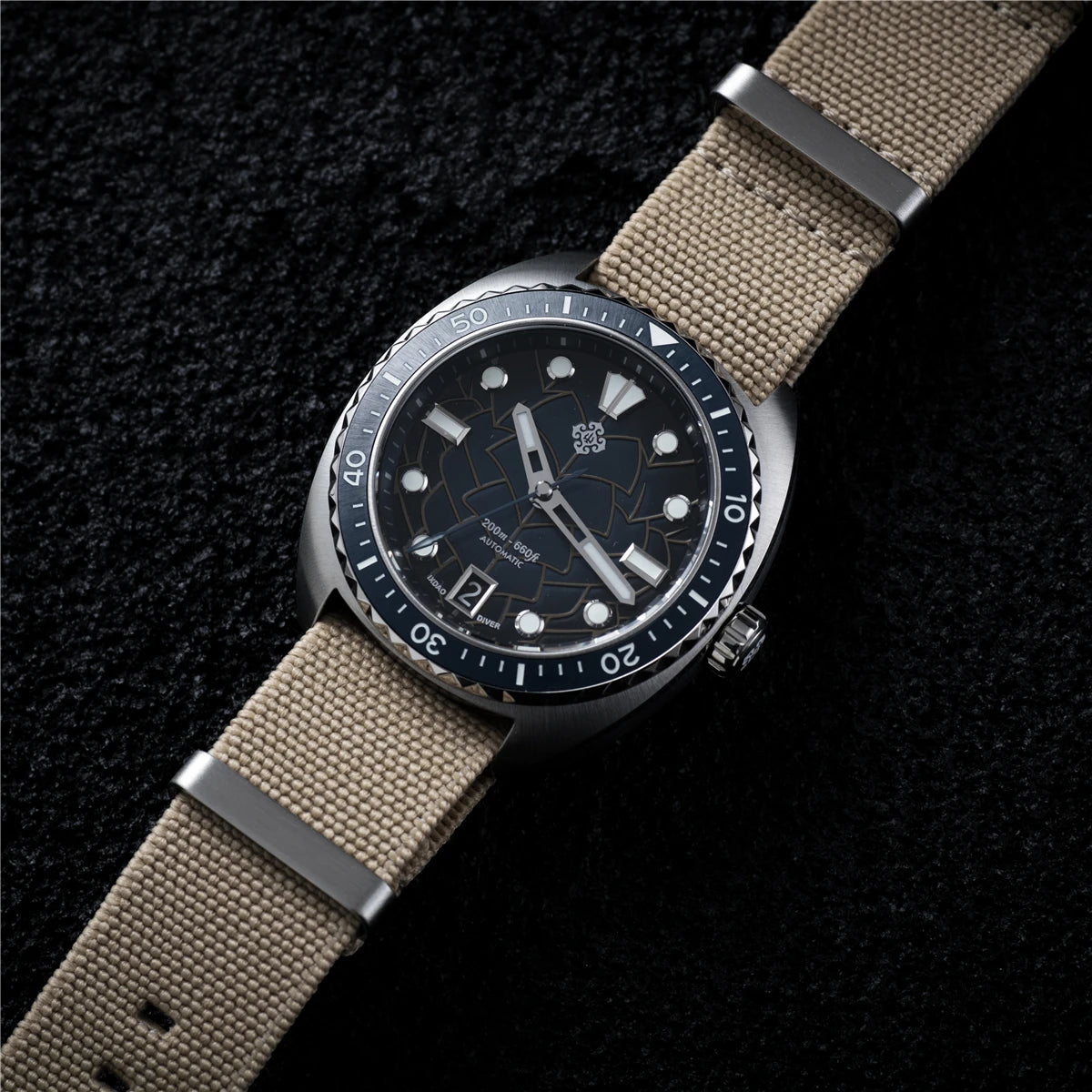 2025 New IXDAO IPOSE Automatic Mechanical Men Watch JD-X07S Dragon Scale Pattern Watch Stainless Steel BWG-9 Diving reloj hombre