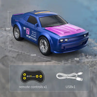 RC Car 1:43 2.4G High Speed Drift RC Car With APP Control & Lights Mini RTR Racing Car Model 4WD Full RC Vehicles Toys Gifts