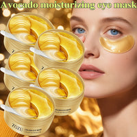 Avocado Gold Eye Mask Nourishing Moisturizing Improve Eye Bags Eye Patches Anti Wrinkle Firming Anti Dark Circles Eye Serum