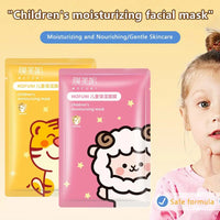 Children's Moisturizing Facial Mask Cute Cartoon Animal Brightening Hydrating Face Mask Smooth Whitening Face Skin Care Products