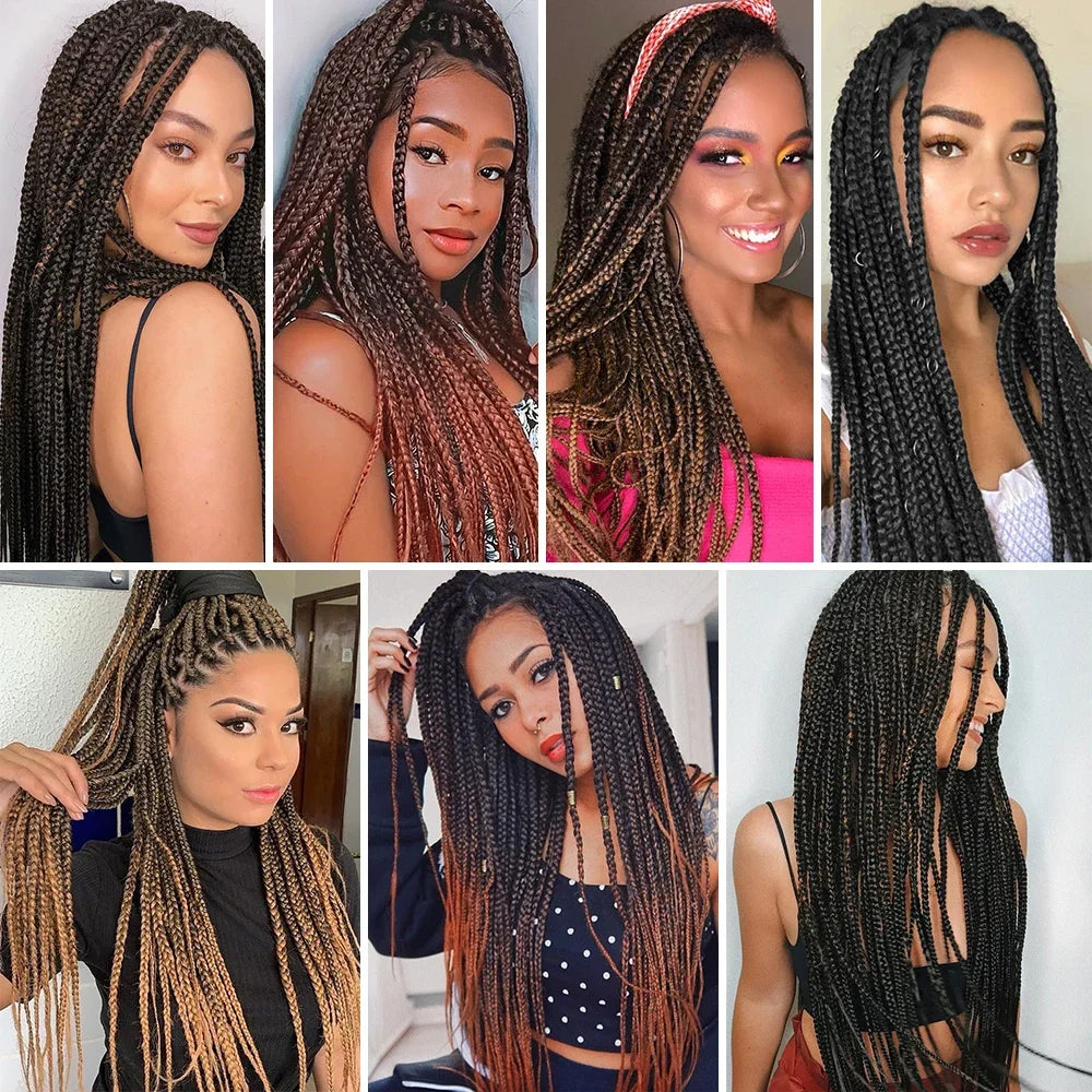 Braiding Hair Pre-stretched 26Inch Hair Extensions for Afro Crochet Braids Synthetic Fake Hair DIY Multi-Color Optio Jumbo Braid