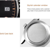 Custom Logo Diy NH35 Movement 1612 Luxury 41mm Biwan Business Men Watches Automatic Mechanical Date Diving Waterproof Glow Watch