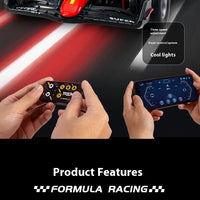 New RC car August  Product 1:64 Mini Alloy Car Model, Adjustable Lighting Formula Racing, Children's Remote Control Car