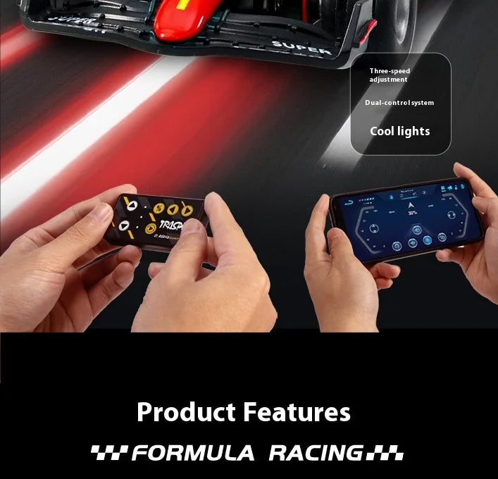 New RC car August  Product 1:64 Mini Alloy Car Model, Adjustable Lighting Formula Racing, Children's Remote Control Car