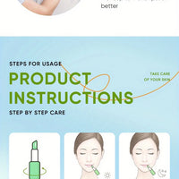 Lip Aloe Balm Nourishing, Refreshing, Hydrating and Moisturizing Preventing Cracking and Repairing Lips Gentle Non Irritating