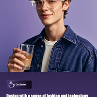 GS03 Upgrade Smart Glasses With Camera Video Recording AI Photo Recognition Bluetooth Call Translation Voice Assistant Glasses