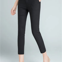 Fashion Streetwear Cute Candy Color Pencil Pants Women Stretch Cotton Slim Waist Straight Pantalones Casual Office Work Trousers