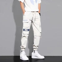 Men's Casual Trousers Cargo Wear Sportswear Military Tactics Multi-Pocket Camouflage Forest Run Outdoor Stretch Slim Fit Corset