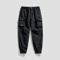 Spring and autumn trendy Cargo pants for men, slim, leggings, ruffian and handsome trousers, American multi bag pants, outdoor v