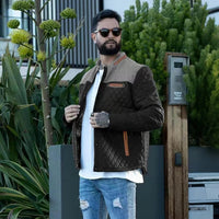 Men's Jackets Winter Warm Bomber Quilted Coat Lightweight Business Casual Button Down Clothing Waterproof Warm Jackets US Size