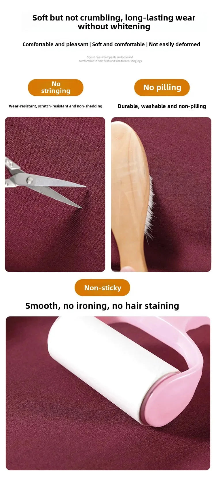 High Waist Slim Fit Straight Leg Suit Pants Wide Leg Casual Trousers Women's Autumn New Arrival Red Color Business Office Wear