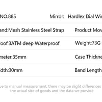 POEDAGAR Luxury Fashion Men Clock Stainless Steel Mesh Date Waterproof Luminous Man Wristwatch Quartz Casual Men's Watches Reloj