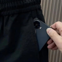 Spring new men's outdoor work pants loose fitting and trendy brand quick drying harem pants elastic waisted casual pants