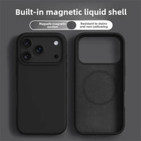 Original Magnetic Phone Case For iPhone 17 16 Pro Max Liquid Silicone Cases For iPhone17 16 Pro Max 17Pro Air Soft Bumper Cover