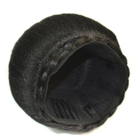 Synthetic Fake Hair Big Bun Heat Resistant Braided Chignon HairPiece Donut Ponytail Wig For Women Clip in Hair Extension