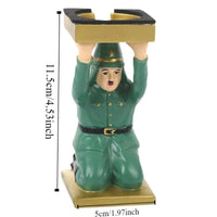 Simulated Funny Expressions Figurine Sensory Toy Ornaments Kneel Down Resin Statue Crafts Model Spoof Tray Stand Children Toys