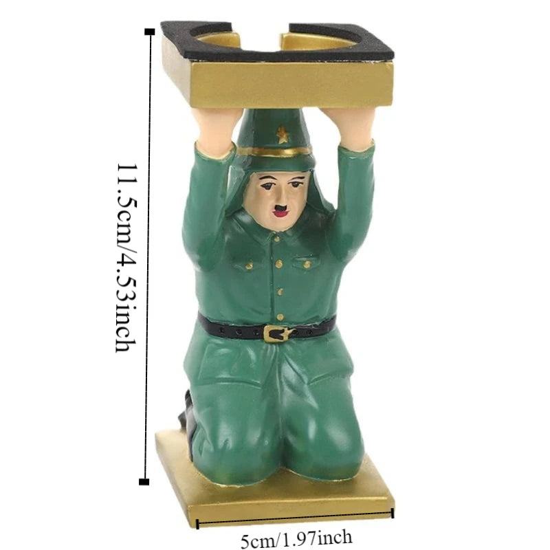 Simulated Funny Expressions Figurine Sensory Toy Ornaments Kneel Down Resin Statue Crafts Model Spoof Tray Stand Children Toys