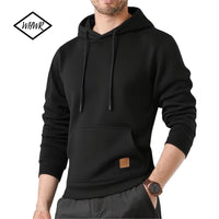 Sweatshirt New Spring Autumn Streetwear Fashion Outwear Men's Solid Color Hooded Hoodies Casual Loose Fleece Coats Men Clothing