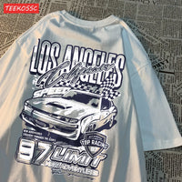 Cool Racing Cars Printed Short Sleeve Breathable Fashion T Shirts Breathable Streetwear Clothing Everyday Cartoon T-Shirt