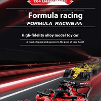 New RC car August  Product 1:64 Mini Alloy Car Model, Adjustable Lighting Formula Racing, Children's Remote Control Car