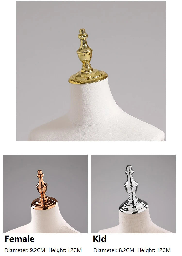 Female Male & Kids Electroplated Head Cover Mannequin Caps Accessories For Mannequins Props