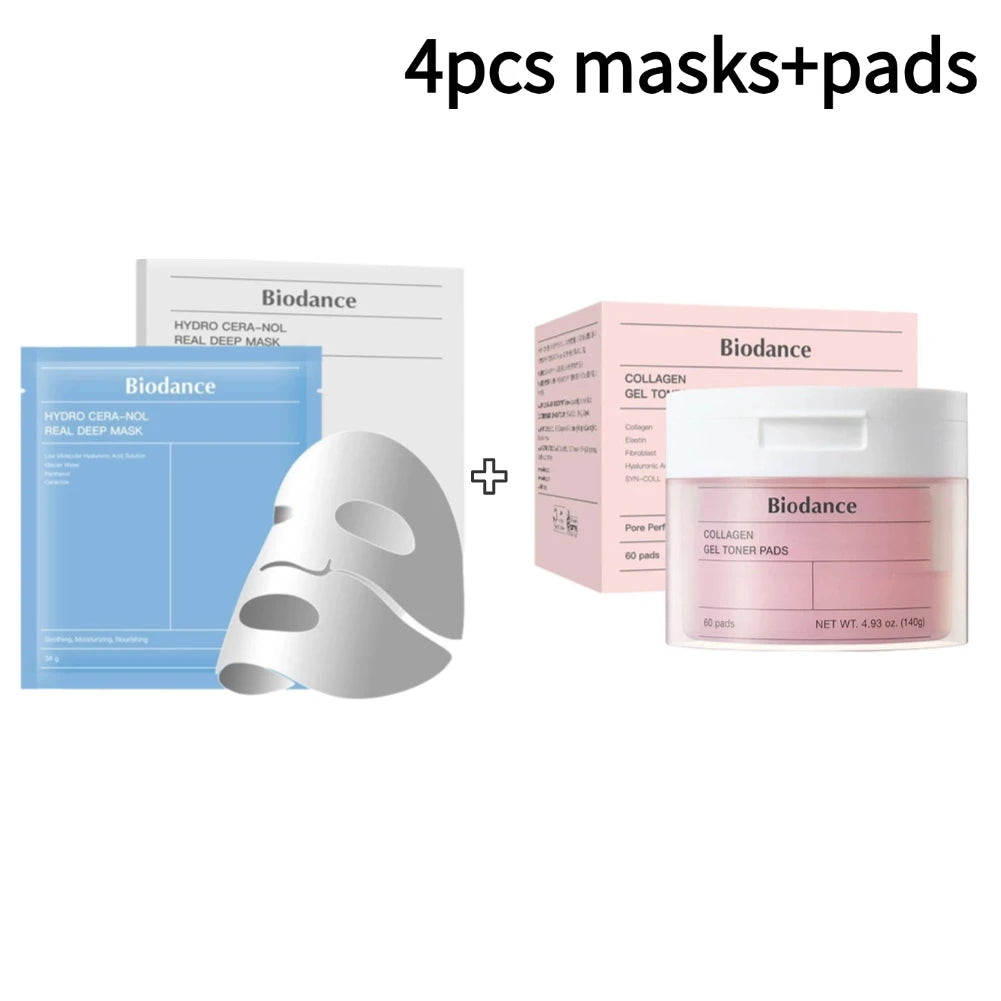 Bio Collagen Face Mask Shrink Pores Deep Hydrating Mask Biodance Collagen Cotton Tablets Moisturizing Nourishing Skin Care