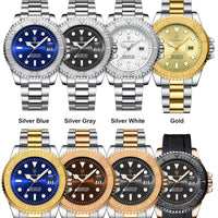 POEDAGAR Business Luxury Man Watch Luminous Waterproof Date Stainless Steel Men Watch High Quality Military Men's Quartz Watches