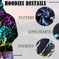 Men's Novelty Food Hoodie 3D Print Pullover Unisex Casual Sweatshirt