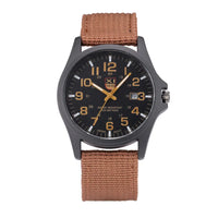 Men Genuine XINEW Brand Watches Students Fashion Casual Nylon Band Sports Army Gifts Date Quartz Wrist Watch Black Montre Homme