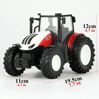 RC Farm Tractors Car 1/24 Radio Controlled Cars and Trucks 2.4G with Light Simulated Engineering Truck Model Toys for Children